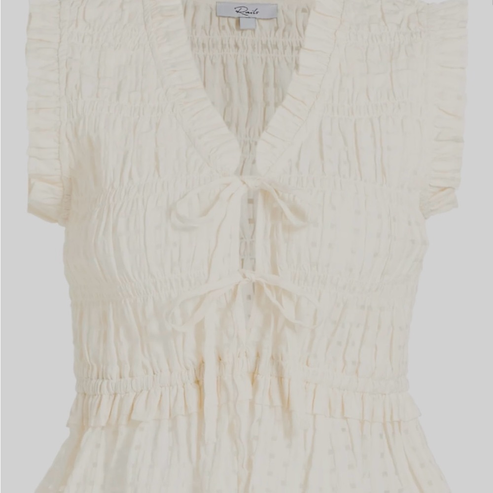 Rails Martine Eyelet Cream Women's Top
